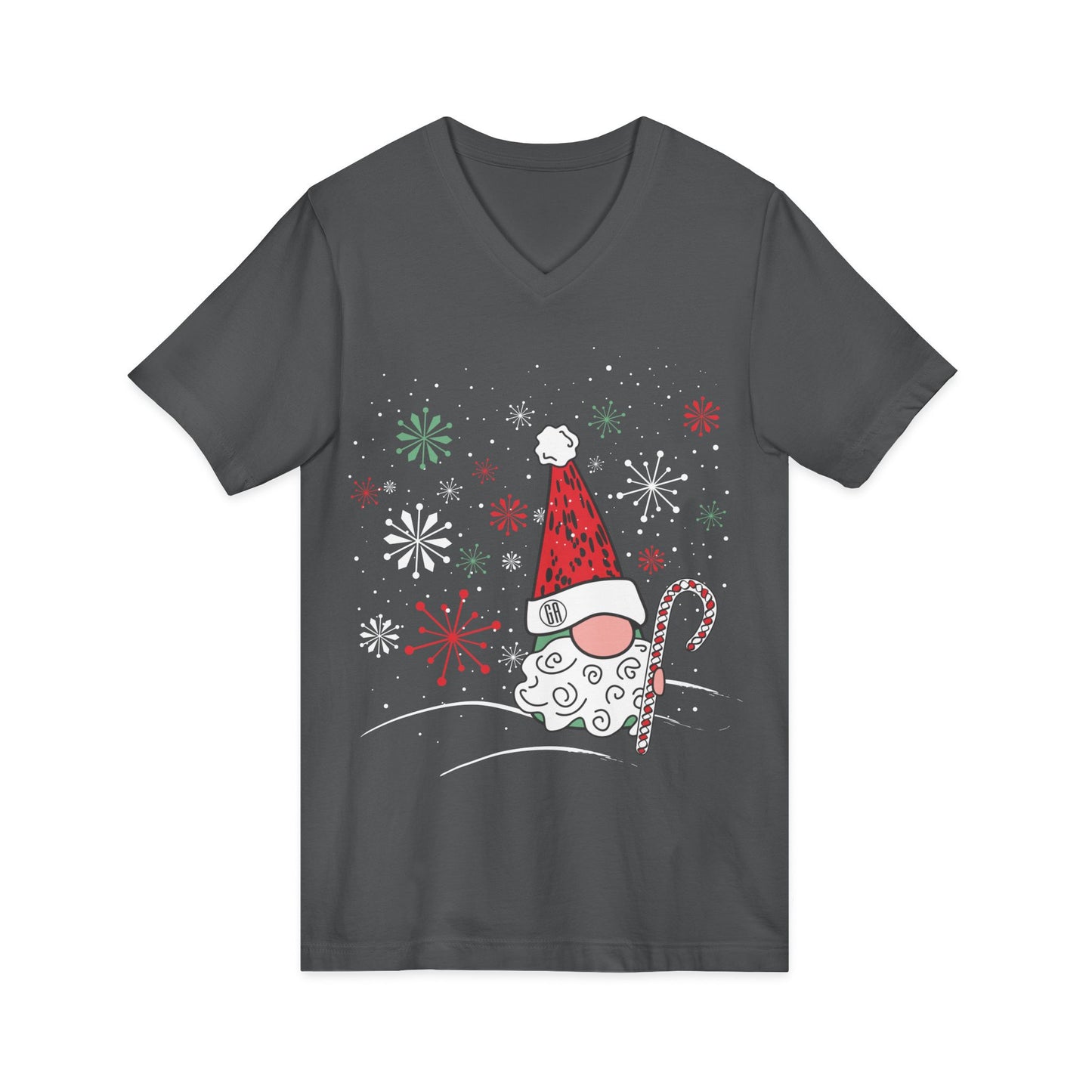 Santa Gnome V-Neck Tee