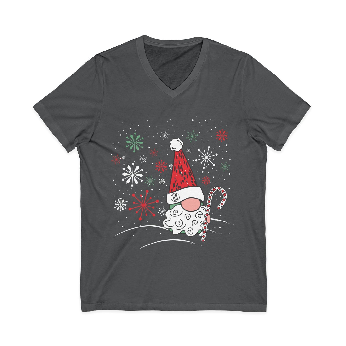 Santa Gnome V-Neck Tee