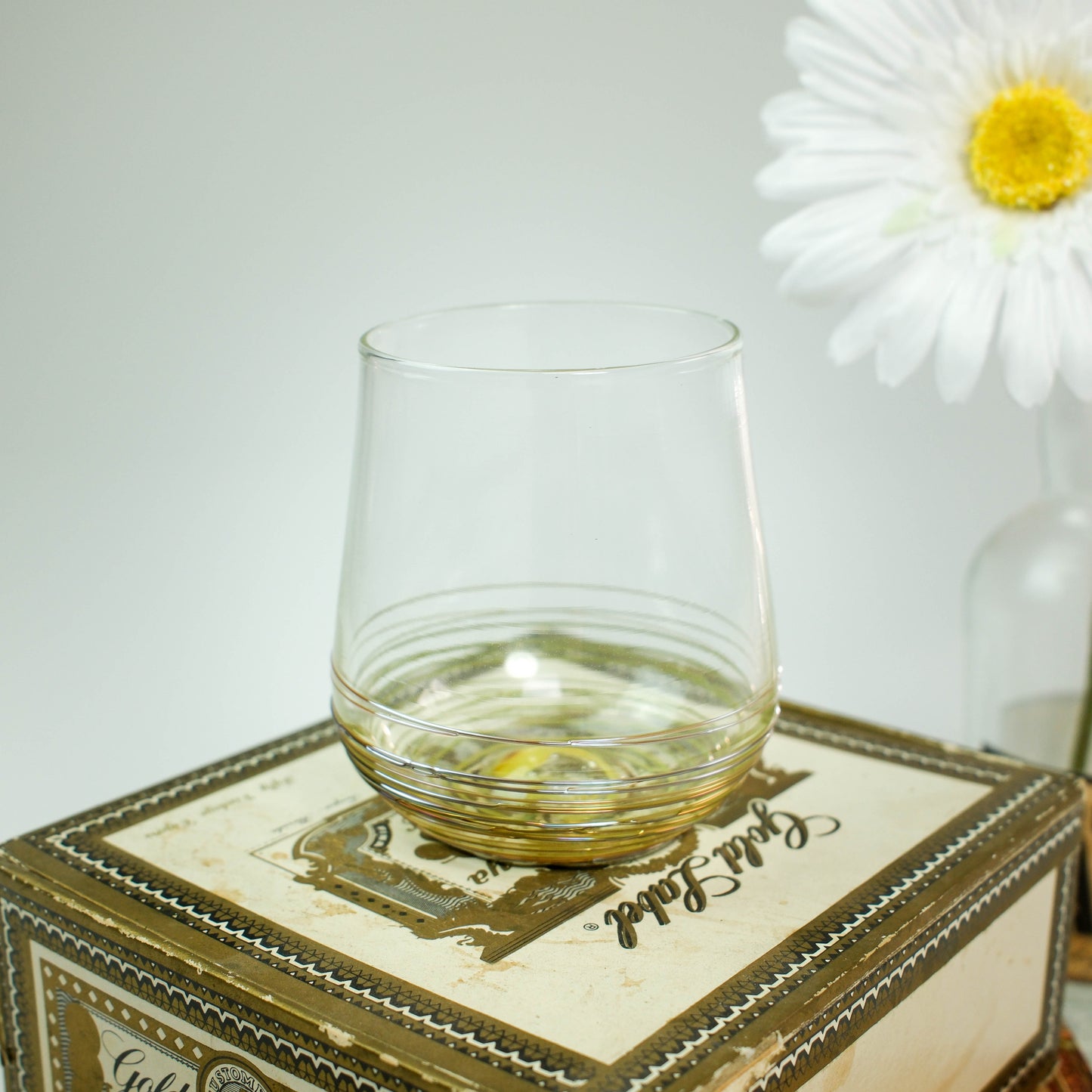 Ribboned Stemless Wine Glasses