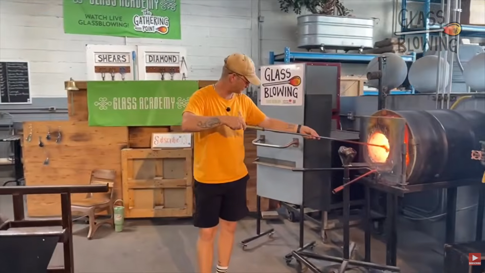Load video: 🎃 SIGNATURE PUMPKIN SEASON HAS ARRIVED 🎃And this video highlights the most exciting parts of show 331; it got absolutely molten.From giant sugar-textured pumpkins and metallic iridescent finishes to curly Q vines, jumbo stems, and some of the cleanest teamwork we’ve seen all year… this episode of The Gathering Point was PURE fall glassblowing magic.Jake, Toba, Michelle, Bess, Sarah, and the crew took the hot shop to another level while unveiling the official 2025 Signature Pumpkin LIVE on camera — and trust us… the color shift alone is worth the watch. 👀🔥
